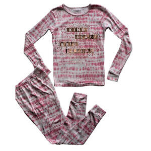 Danskin Girls Two Piece Top/Bottom Pink Kind Heart Big Dreams Pajamas Size 8